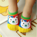 BSP-605 Wholesale Lovely Animal Little Bear Design Anti-slip Baby Socks Cute Green Color Baby Socks